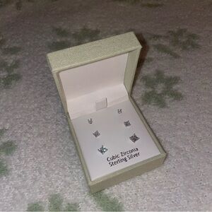 Nanette Lepore Sterling silver square stud set